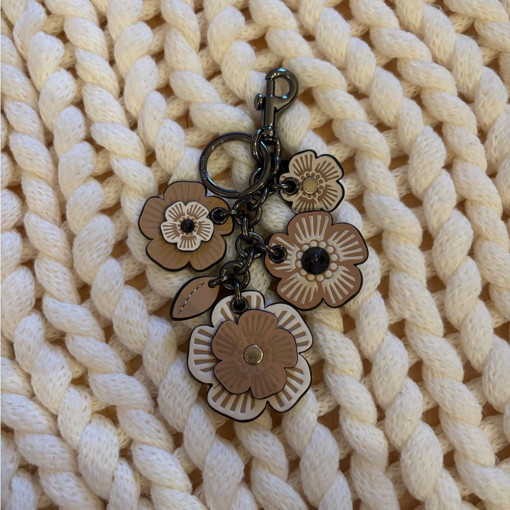 Coach Tea Rose Mix Bag Charm